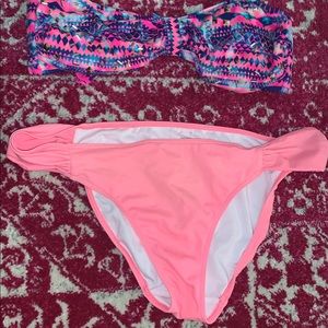 Bathing suit with 2 optional tops